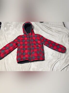 London Fog Boys’ Sherpa-Lined Plaid Jacket – Youth M 10/12